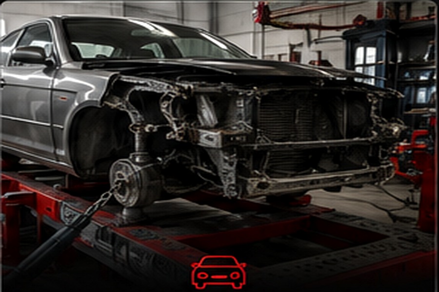 Generated collision repair service artwork